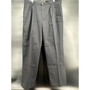 St. John's Bay Men's Black Dress Pants 40x32 Classic Fit Pleated Easy Care‎ NWT